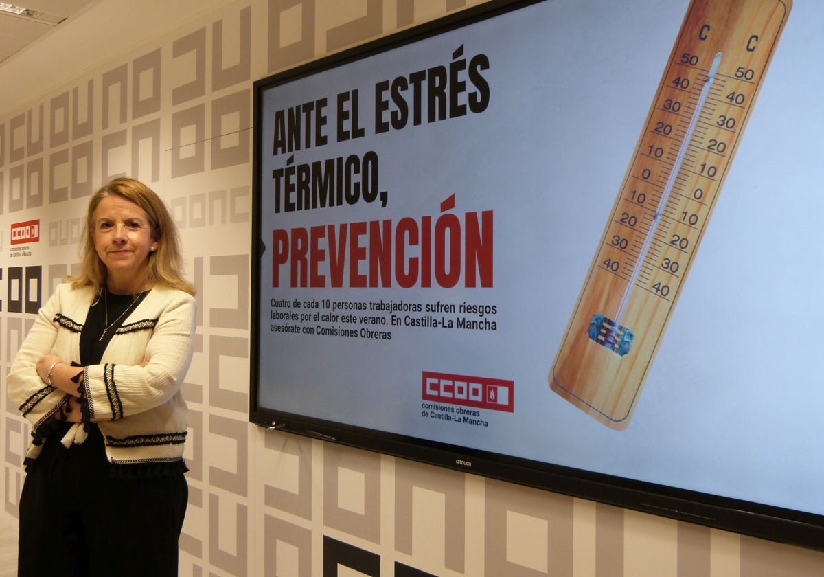 Raquel Payo, secretaria de Diálogo Social y Salud Laboral de CCOO Castilla-La Mancha