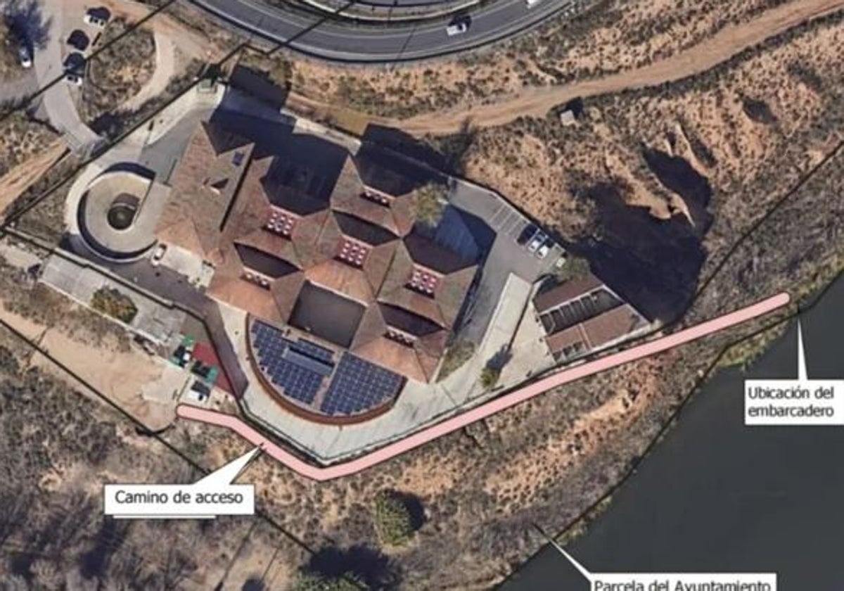 El embarcadero de piraguas se situará junto a las instalaciones de la Guardia Civil de Tráfico