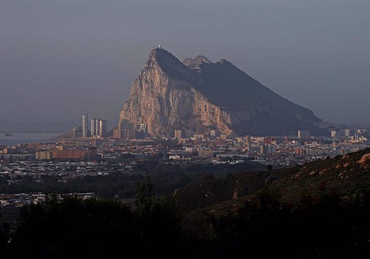 Detalle del Peñón de Gibraltar