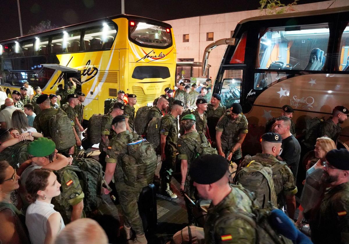 En imágenes, la sentida marcha del segundo contingente de la BRI X de Córdoba a Letonia