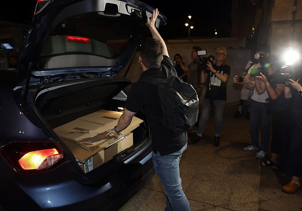 La Guardia Civil abandona la sede de Servinabar el pasado martes