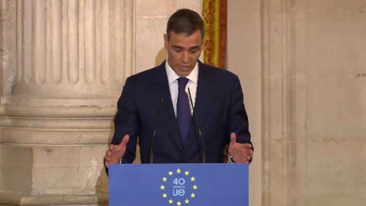 Sánchez defiende que 40 años después de entrar en la UE "España es una democracia plena"
