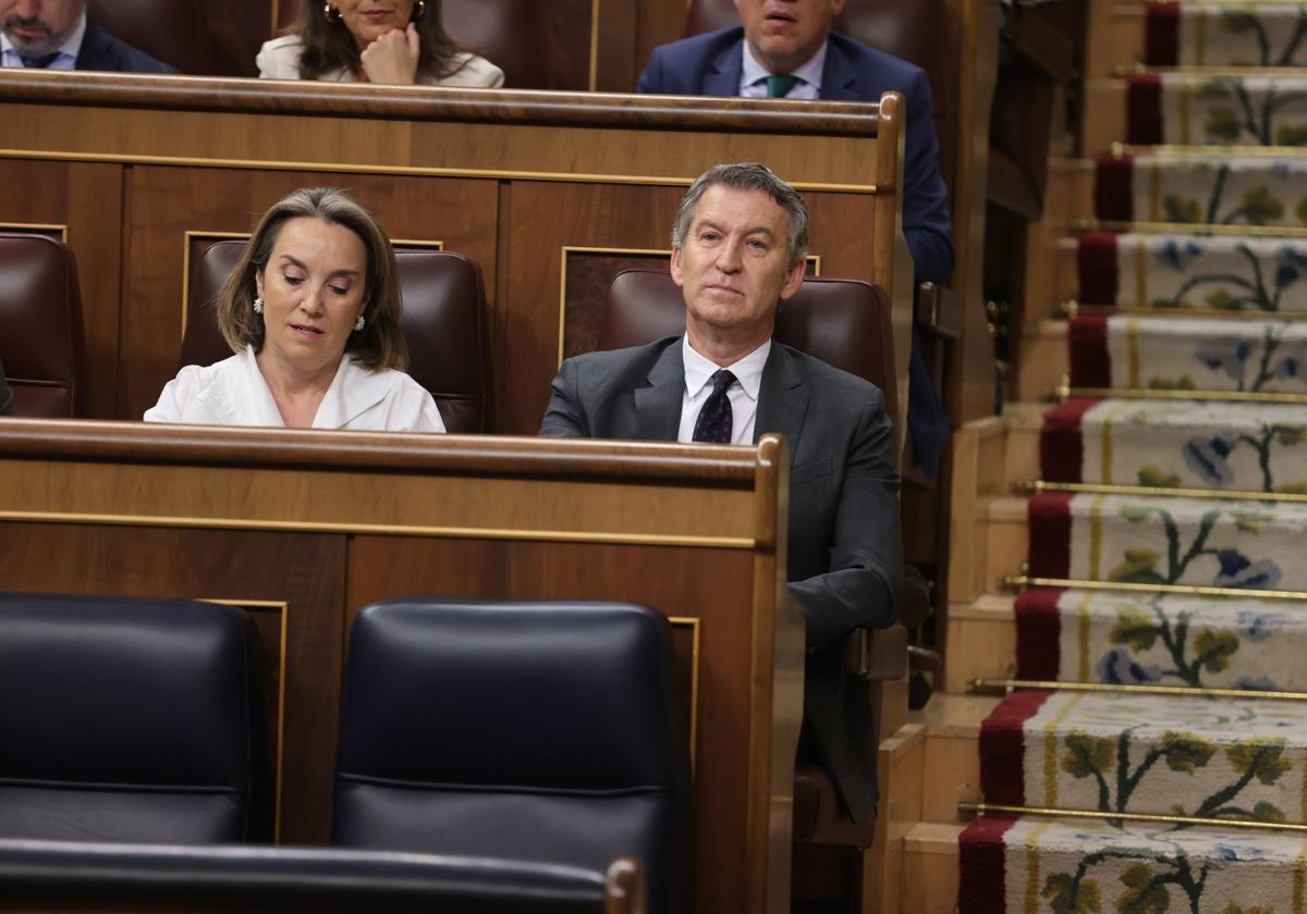 Gamarra y Feijóo, en el Congreso