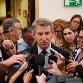Alberto Núñez Feijóo, este jueves en el Congreso de los Diputados
