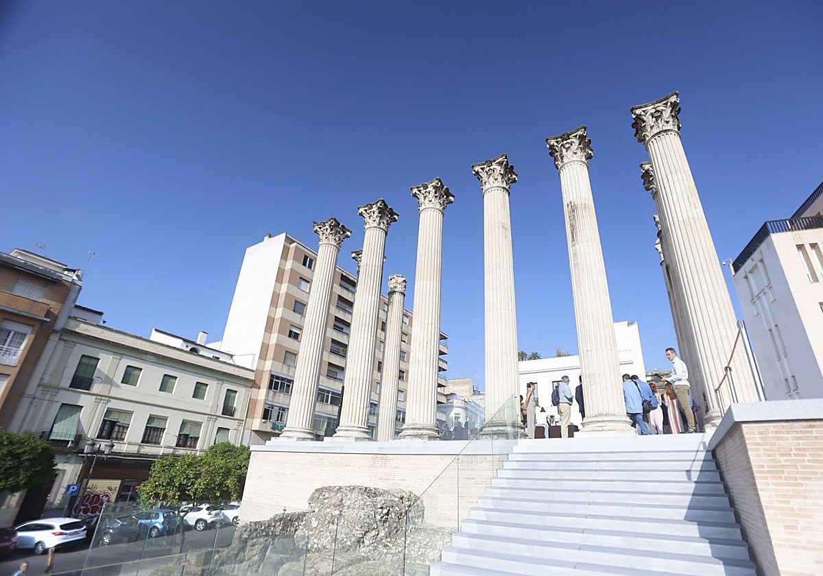Vista del Templo Romano desde el este