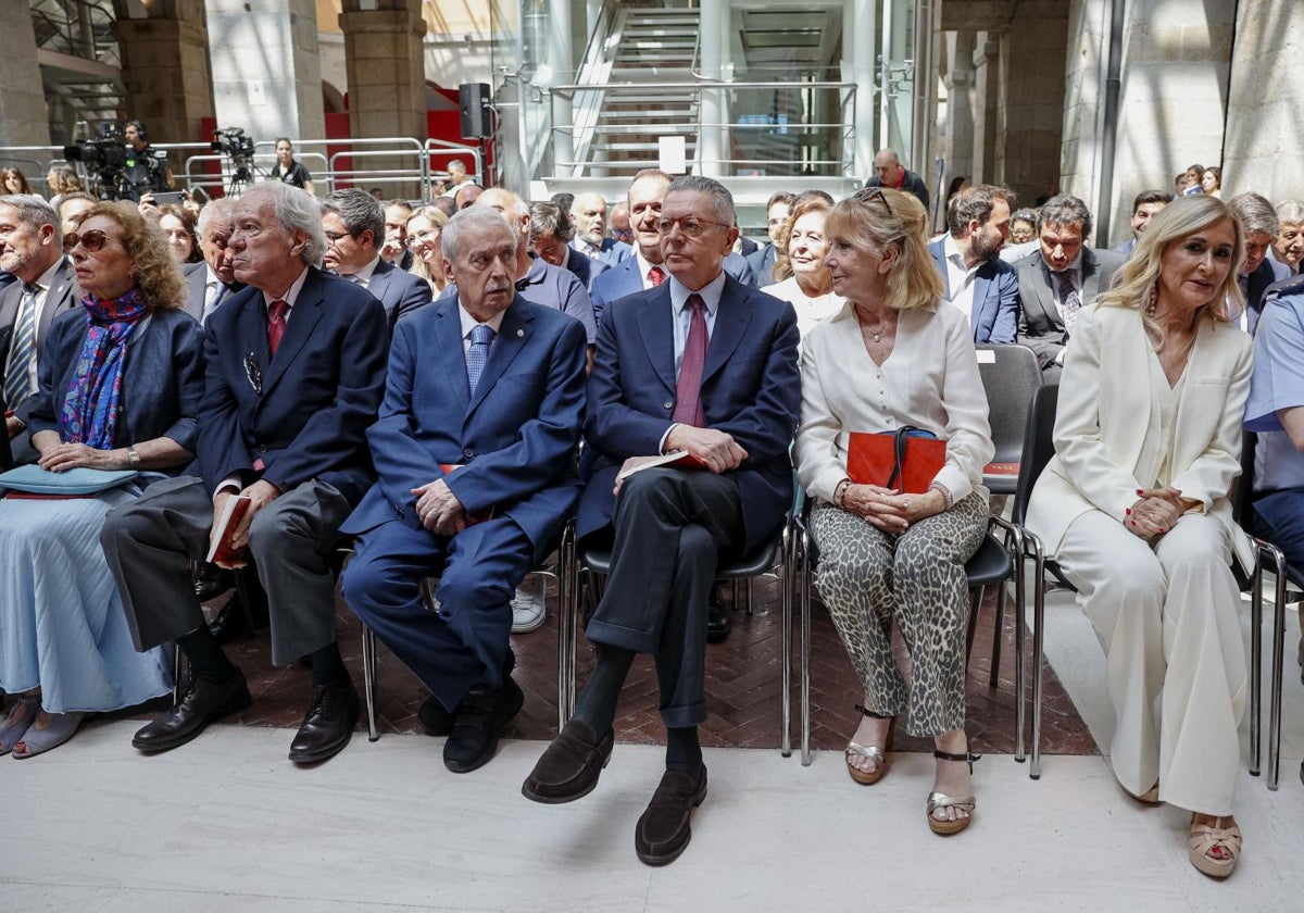 La expresidenta de la Comunidad de Madrid, Esperanza Aguirre en el acto 40 aniversario de la Real Casa de Correos