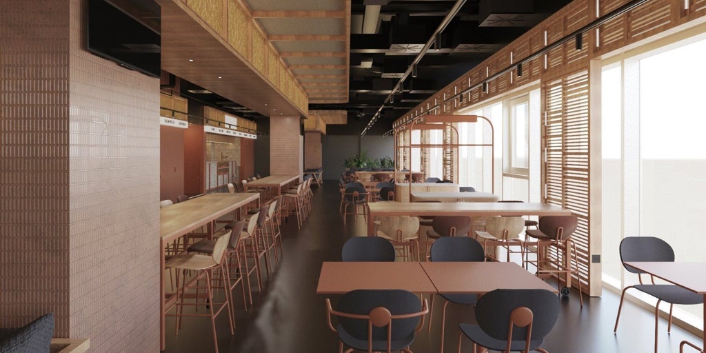 El Roig Arena contará con un restaurante de cocina valenciana, un ultramarinos y un  gastromarket 