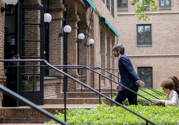Urtasun, el pasado miércoles, a su llegada a la Residencia de Estudiantes