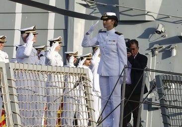 La Princesa Leonor embarca en la Blas de Lezo para completar su formación naval