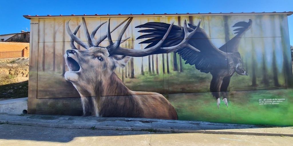 Llenar de luz y de graffitis el pequeño pueblo de Hontanar