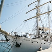El buque escuela Cervantes Saavedra y la Fundación Oceanogràfic presentan la V Travesía Planeta Azul