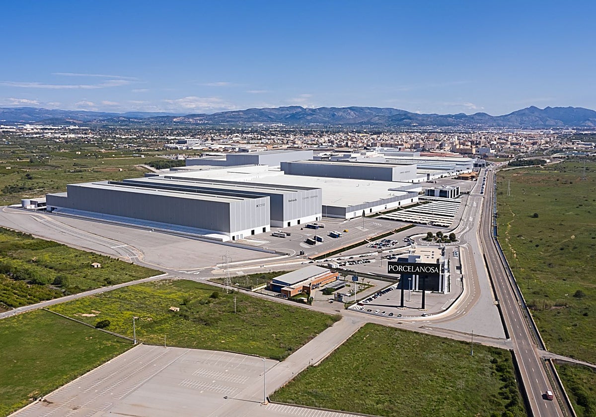 Vista aérea de Porcelanosa Grupo