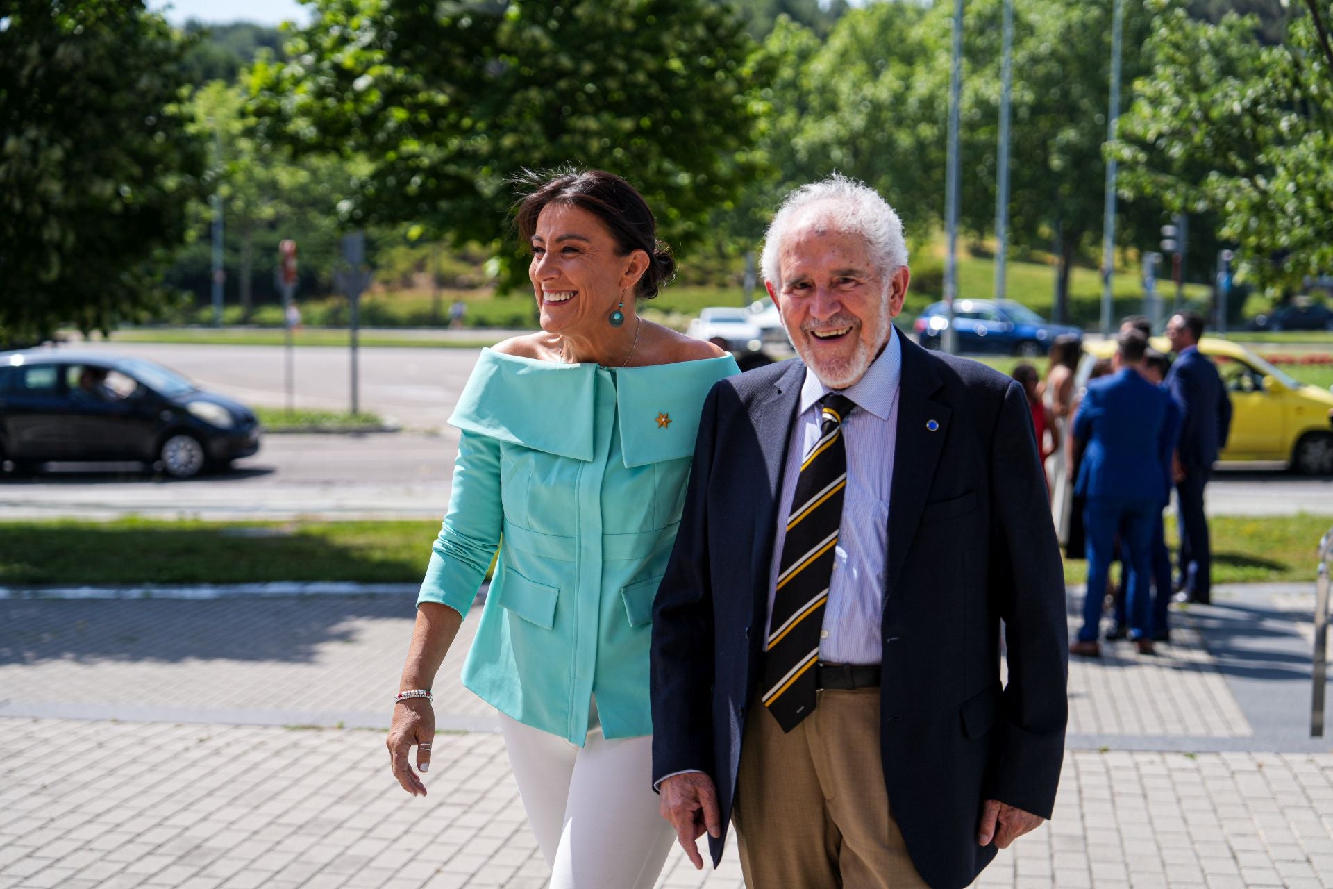 Los socialistas Ana Sánchez y Demetrio Madrid, expresidente de la Junta