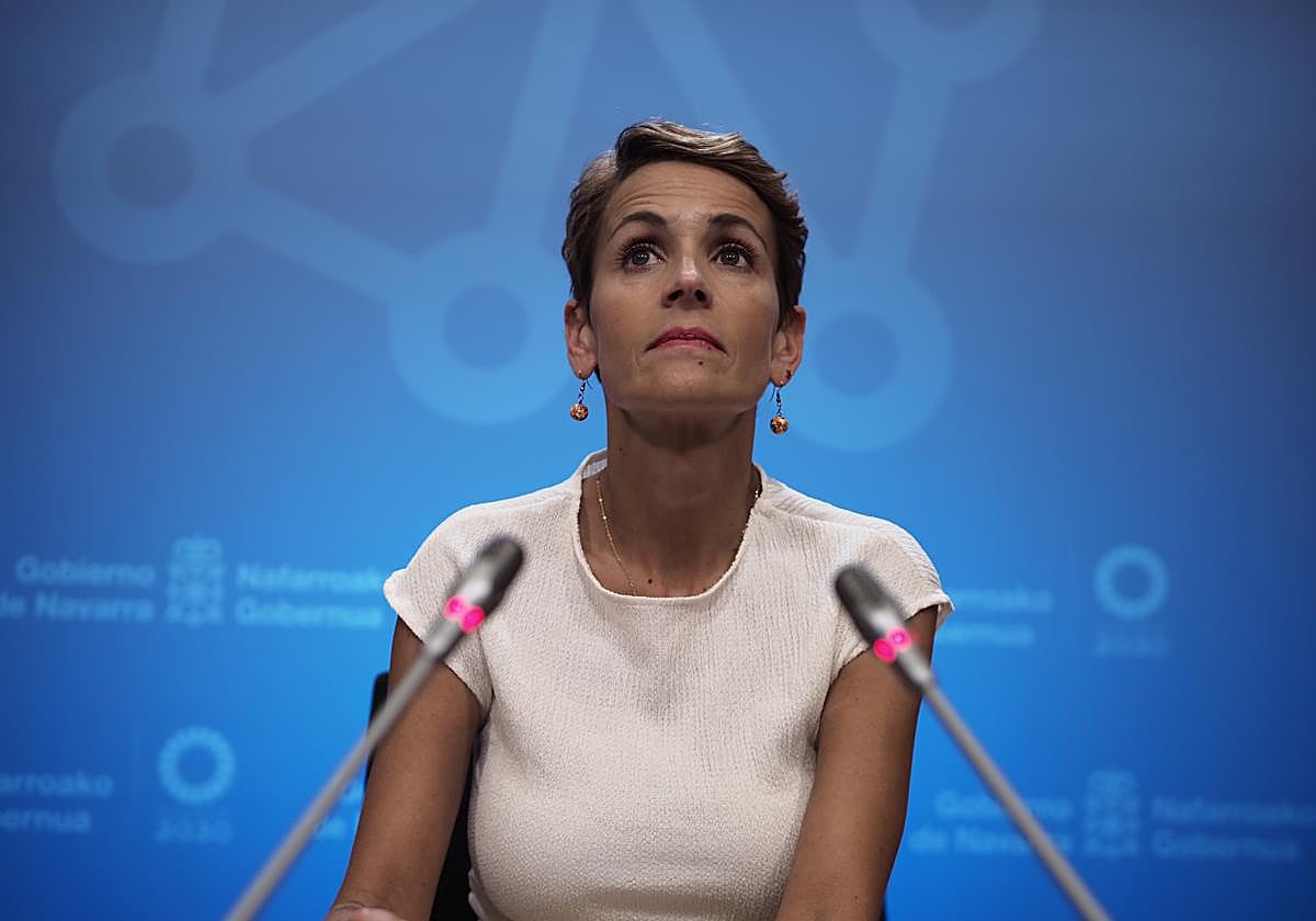 Chivite comparece tras la dimisión de Santos Cerdán