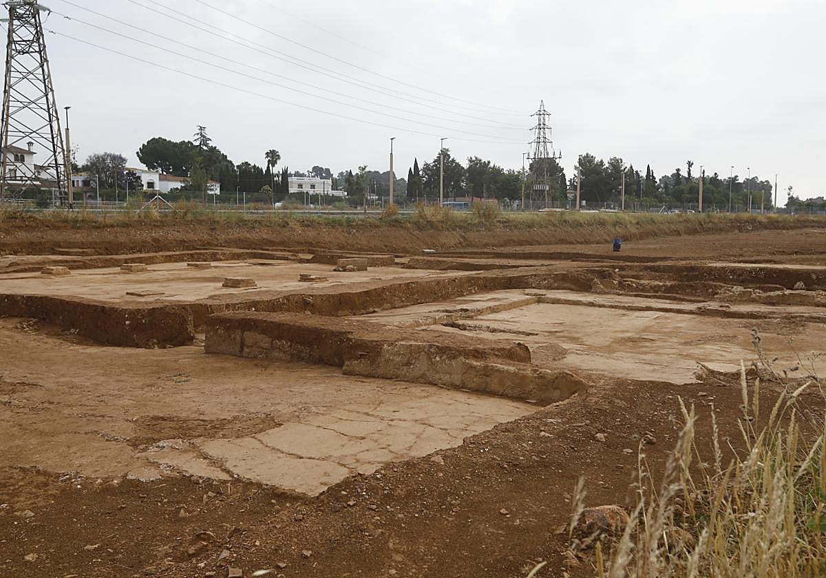 Imagen de los restos hallados en la huella de la futura primera fase de la Ronda Norte