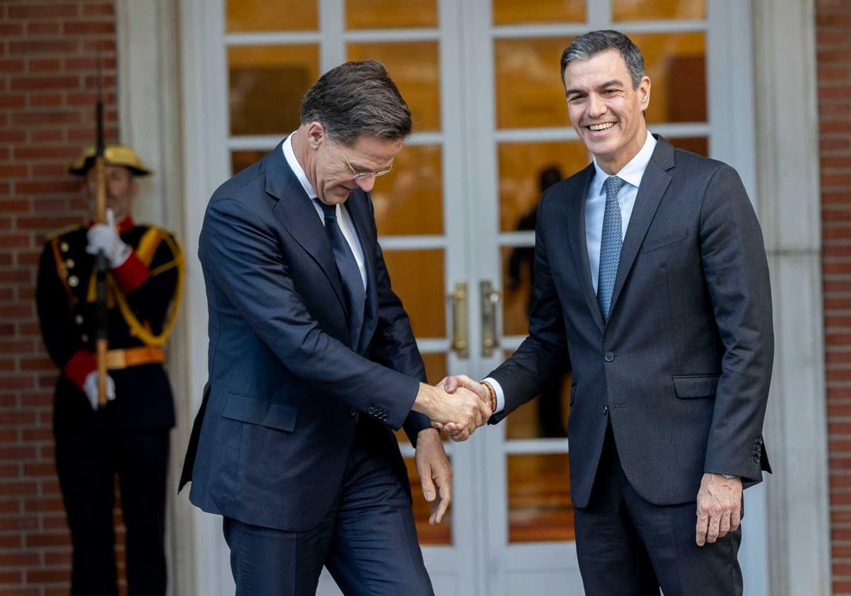 Pedro Sánchez y Mark Rutte