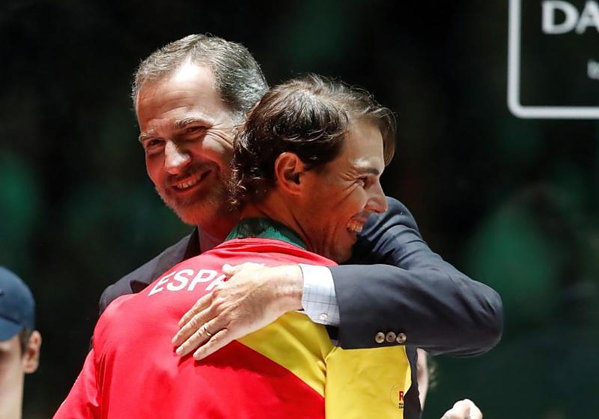 Felipe VI junto a Rafa Nadal, en una imagen de archivo