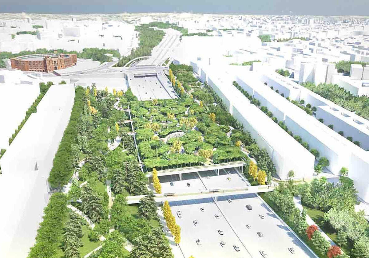 Recreación del aspecto futuro de Parque Ventas