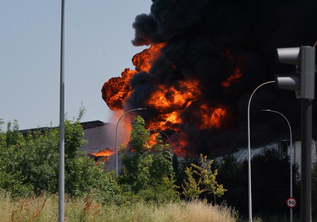Incendio en la fábrica de Lea