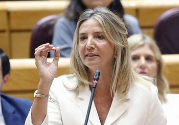 La portavoz del Grupo Parlamentario Popular en el Senado, Alicia García, el martes, en la sesión de control al Gobierno