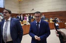 El secretario general del PSOE de Extremadura, Miguel Ángel Gallardo