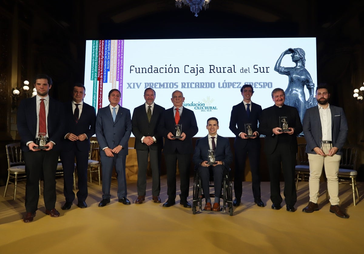Galardonados en la última edición de los Premios Ricardo López Crespo de Caja Rural