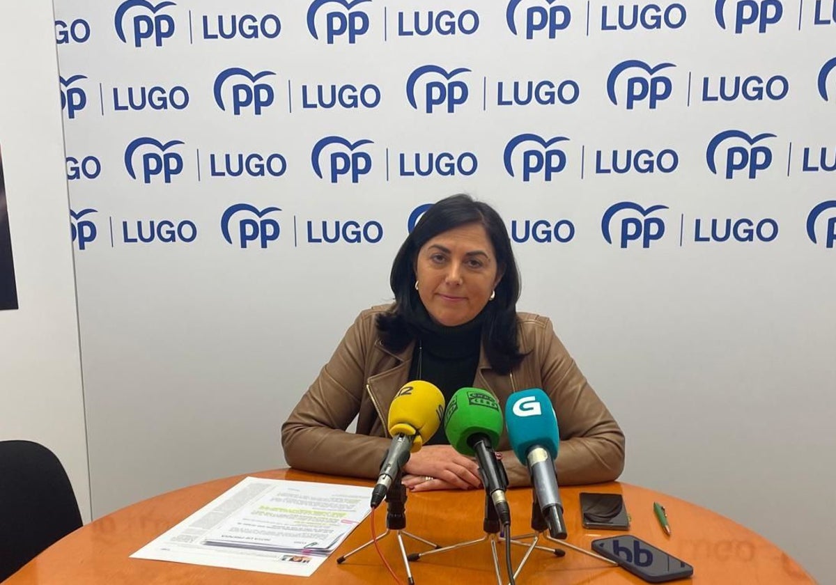 La portavoz del PP de Lugo, Elena Candia, en una imagen de archivo