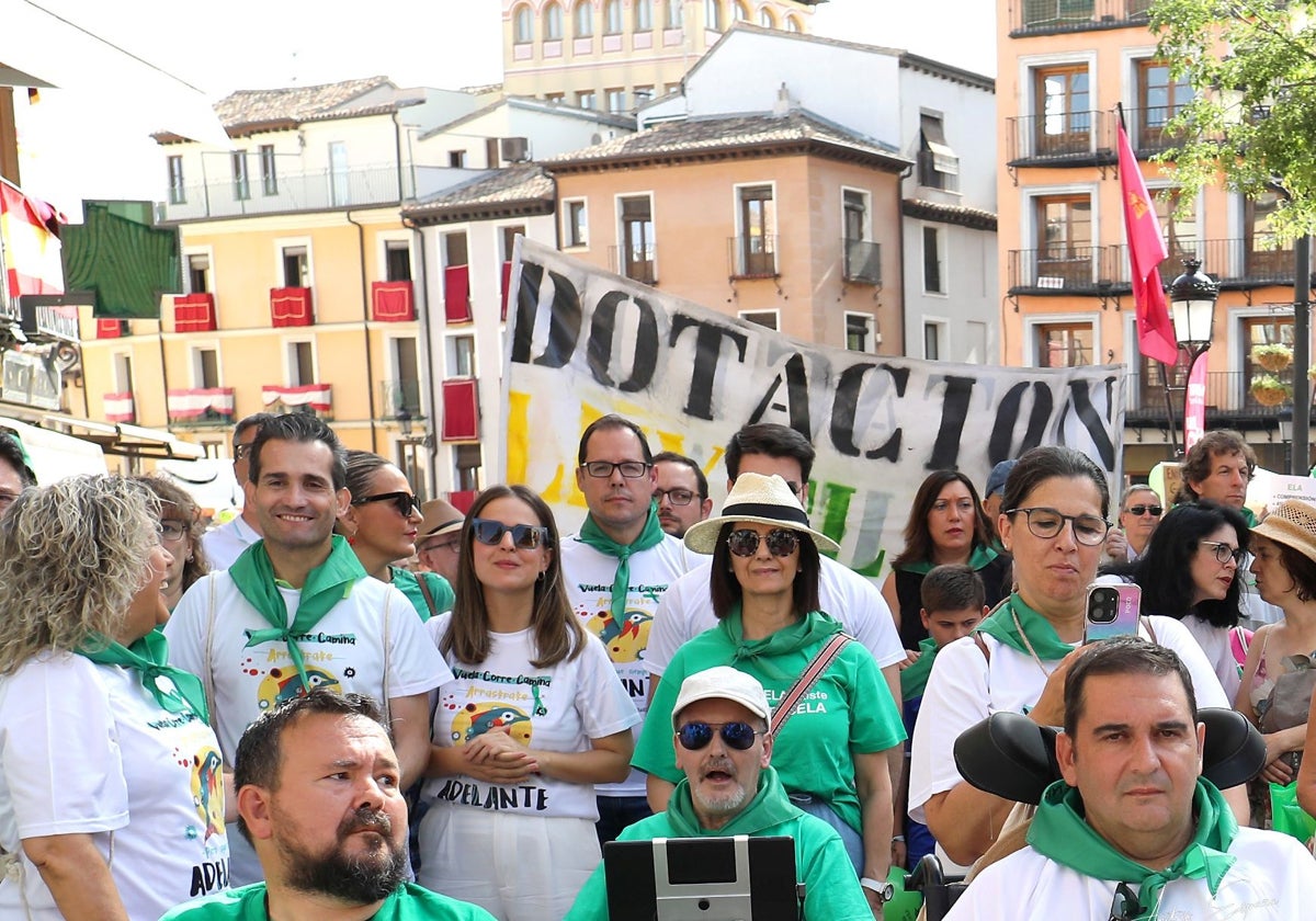 Daniel Morcillo asistió este sábado a la marcha solidaria contra la ELA celebrada en Toledo con motivo del Día Mundial contra la enfermedad