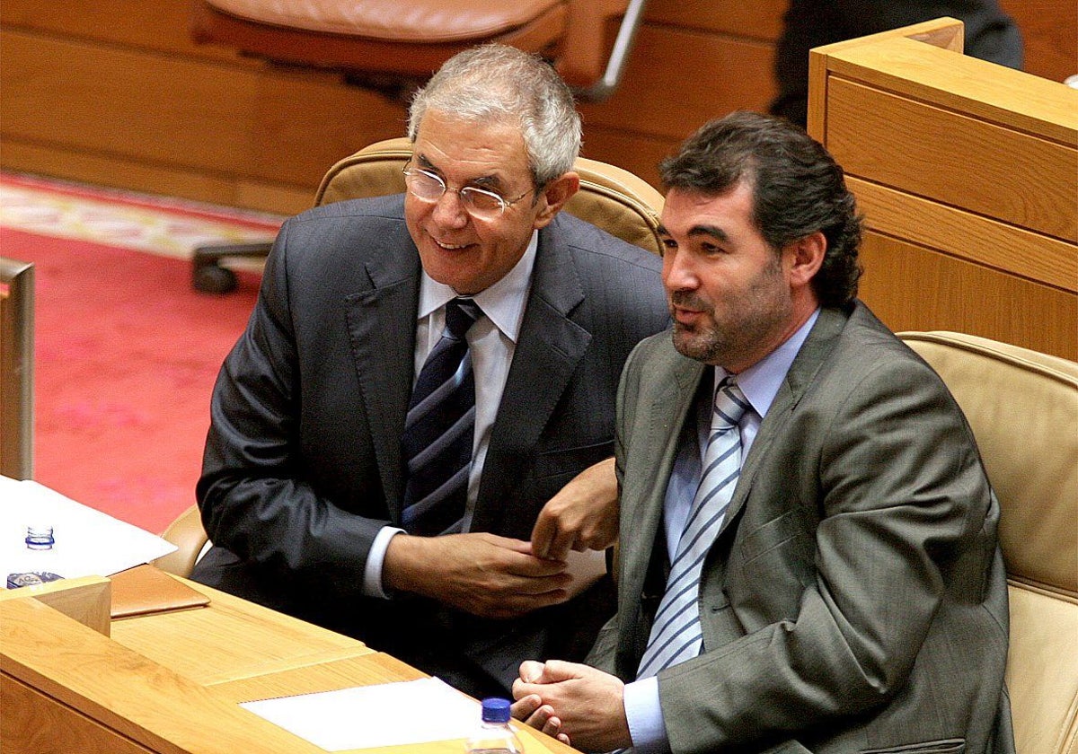 Touriño y Quintana, en el Parlamento en 2005