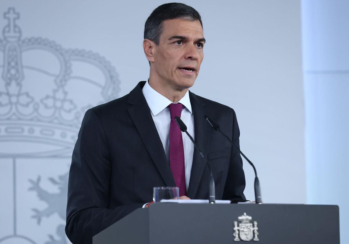 Pedro Sánchez, en La Moncloa