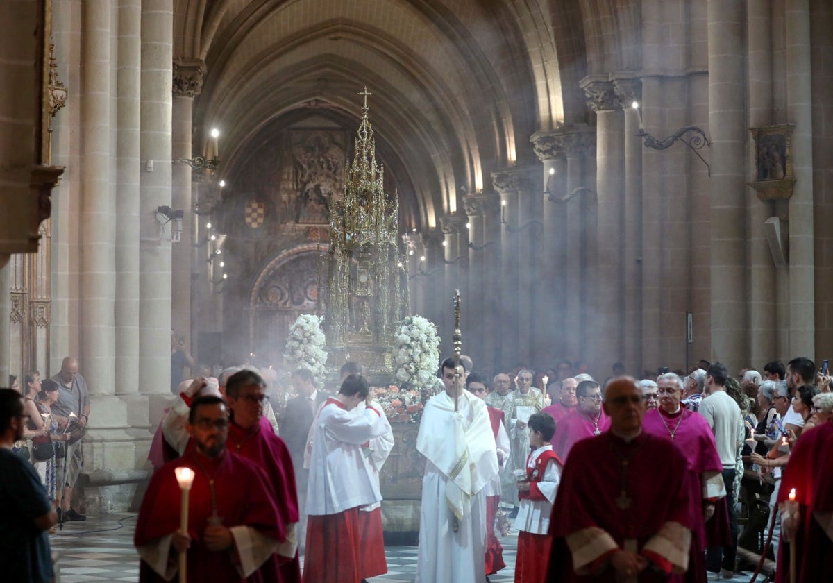 Procesión del Corpus del Cabildo, este domingo, en la Catedral Primada