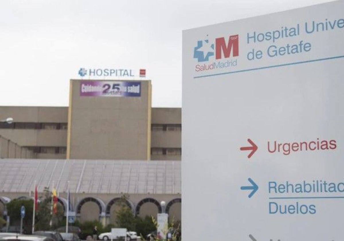 Entrada de urgencias al hospital de Getafe que cuenta con unidad de quemados