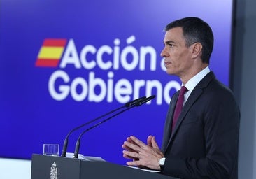 El presidente del Gobierno, Pedro Sánchez, comparece en La Moncloa