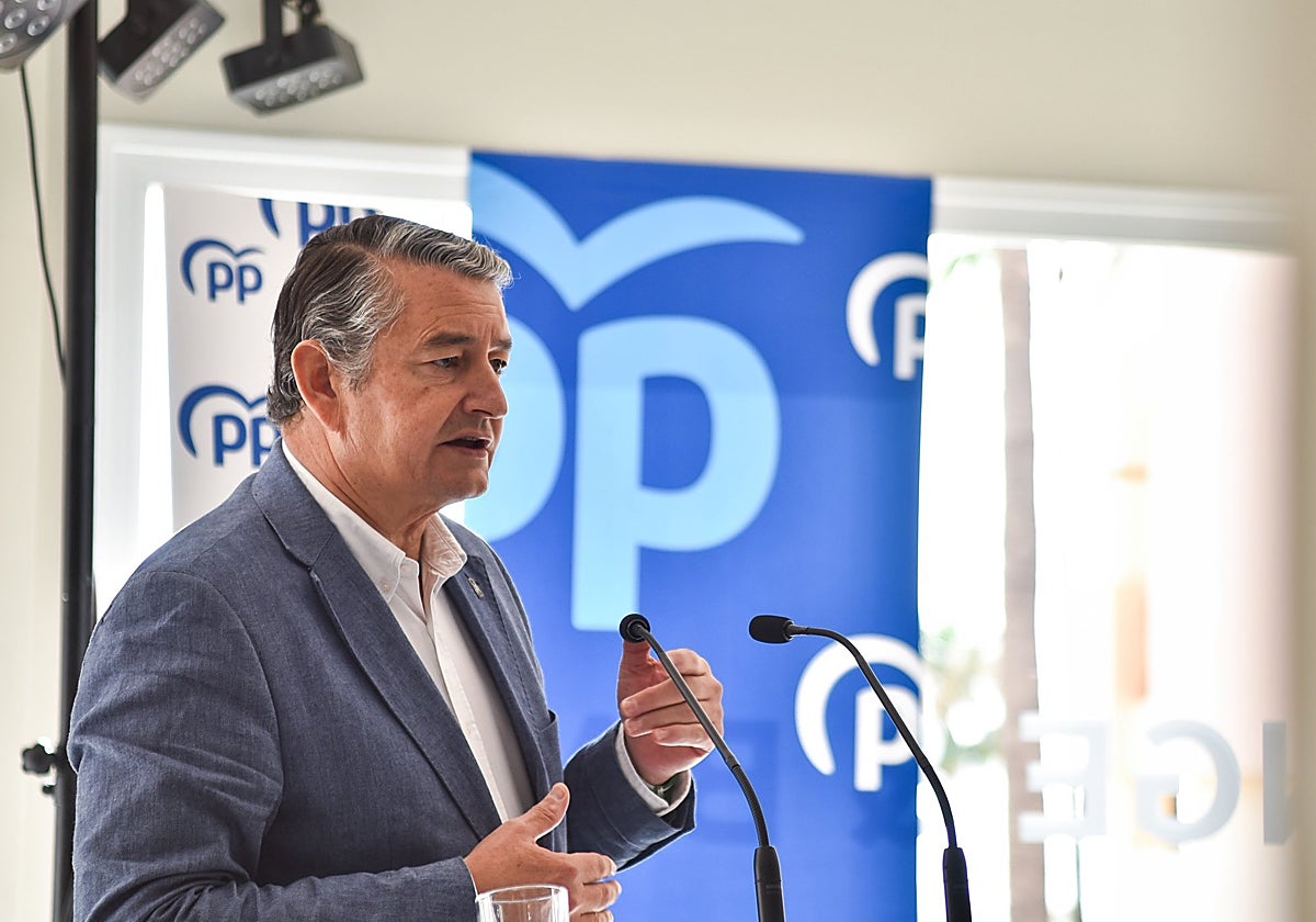 Imagen del consejero de Presidencia, Antonio Sanz