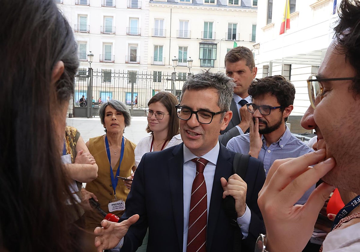 El ministro de Presidencia, Félix Bolaños