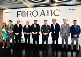 El foro ABC con el alcalde de Murcia, José Ballesta y Alberto Núñez Feijóo, en imágenes