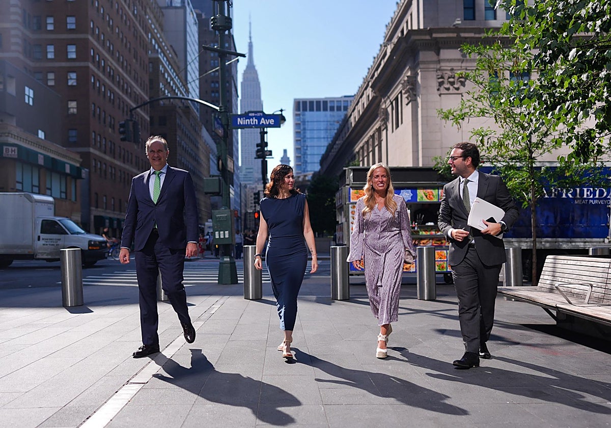 Isabel Díaz Ayuso, este miércoles en Nueva York