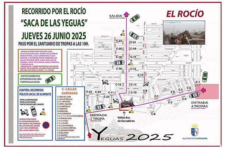 Almonte se prepara para la &#039;Saca de las yeguas&#039;: un evento ganadero con sabor a historia
