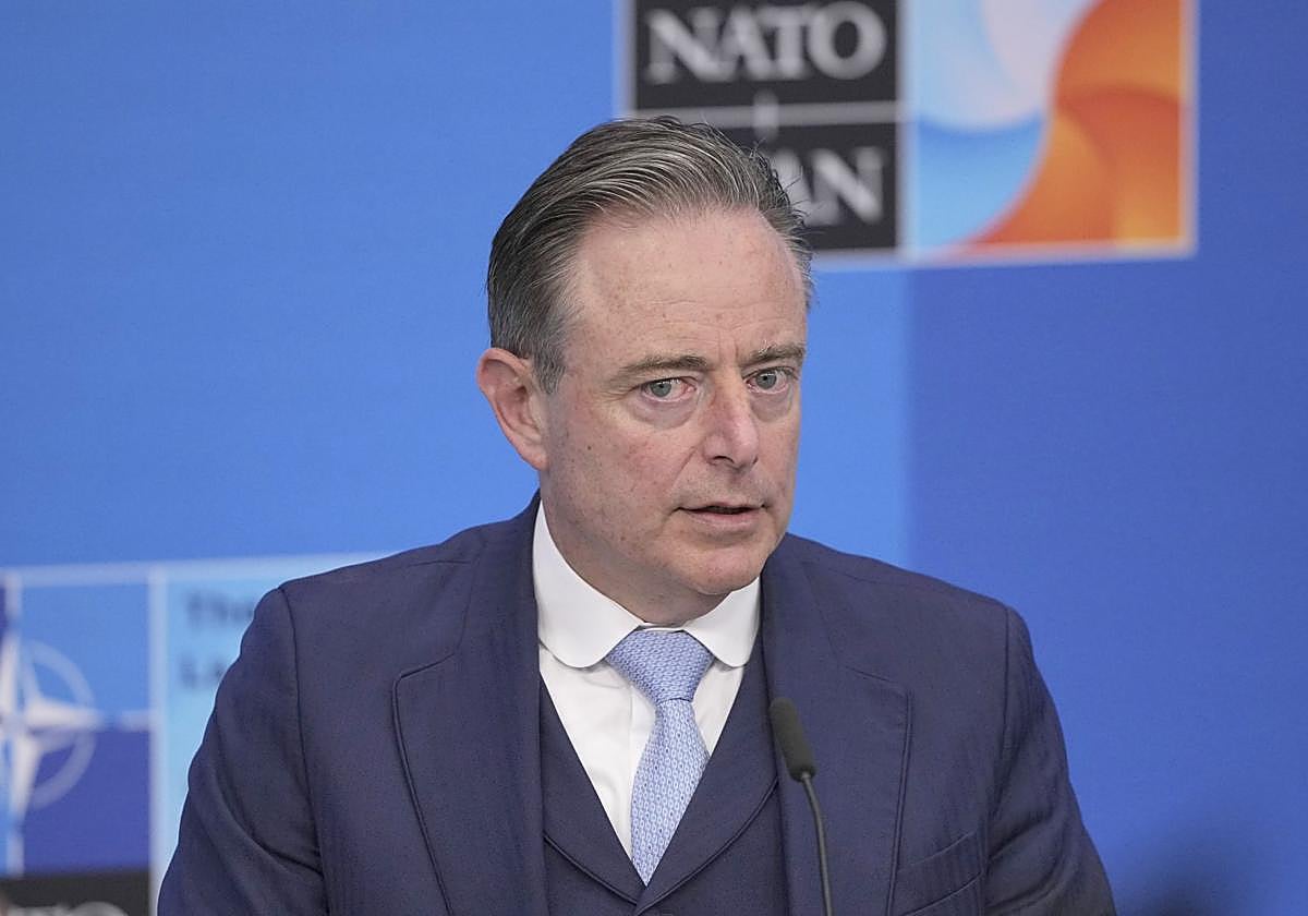 Bart de Wever, a su llegada a la cumbre de la OTAN