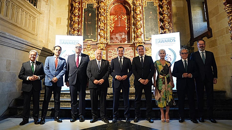 Autoridades asistentes a los premiso en el Palacio de Congresos de Córdoba