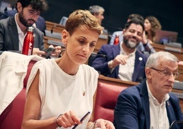 Chivite evita las peticiones de dimisión tras el escándalo Cerdán: «Soy una presidenta honesta»