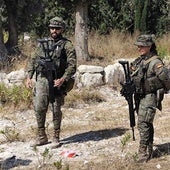 Militares del contingente español en Líbano