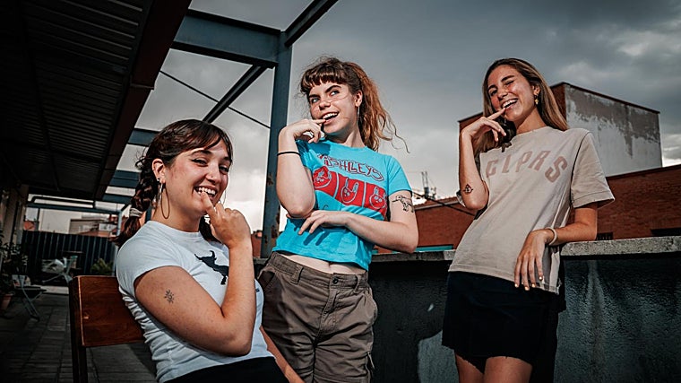 Las Ashleys, a falta de Roi, que no pudo asistir a la cita con ABC