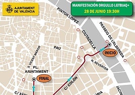 Manifestación del Orgullo en Valencia hoy: calles cortadas, recorrido y horario