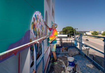 Arte urbano para borrar el estigma del polígono Marconi en Villaverde