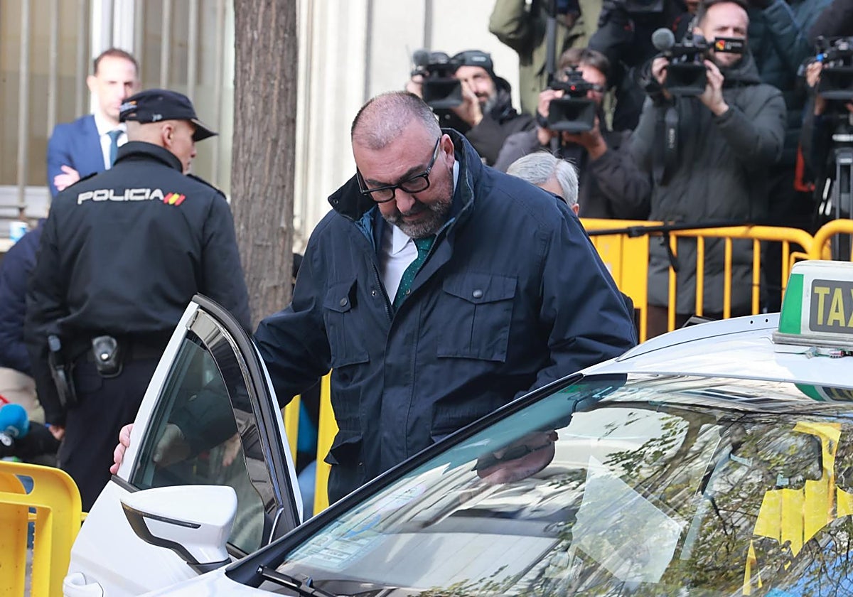 Koldo García, tras declarar en el  Tribunal Supremo