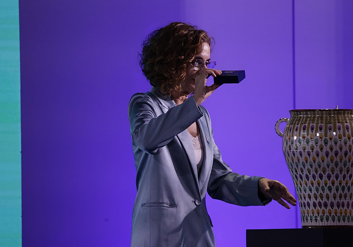 María Jesús Montero este lunes en Sevilla