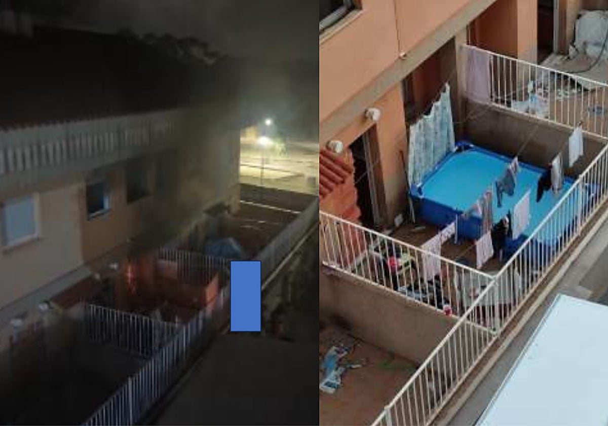 Imagen de varias de las viviendas unifamiliares okupadas en la localidad valenciana de Museros