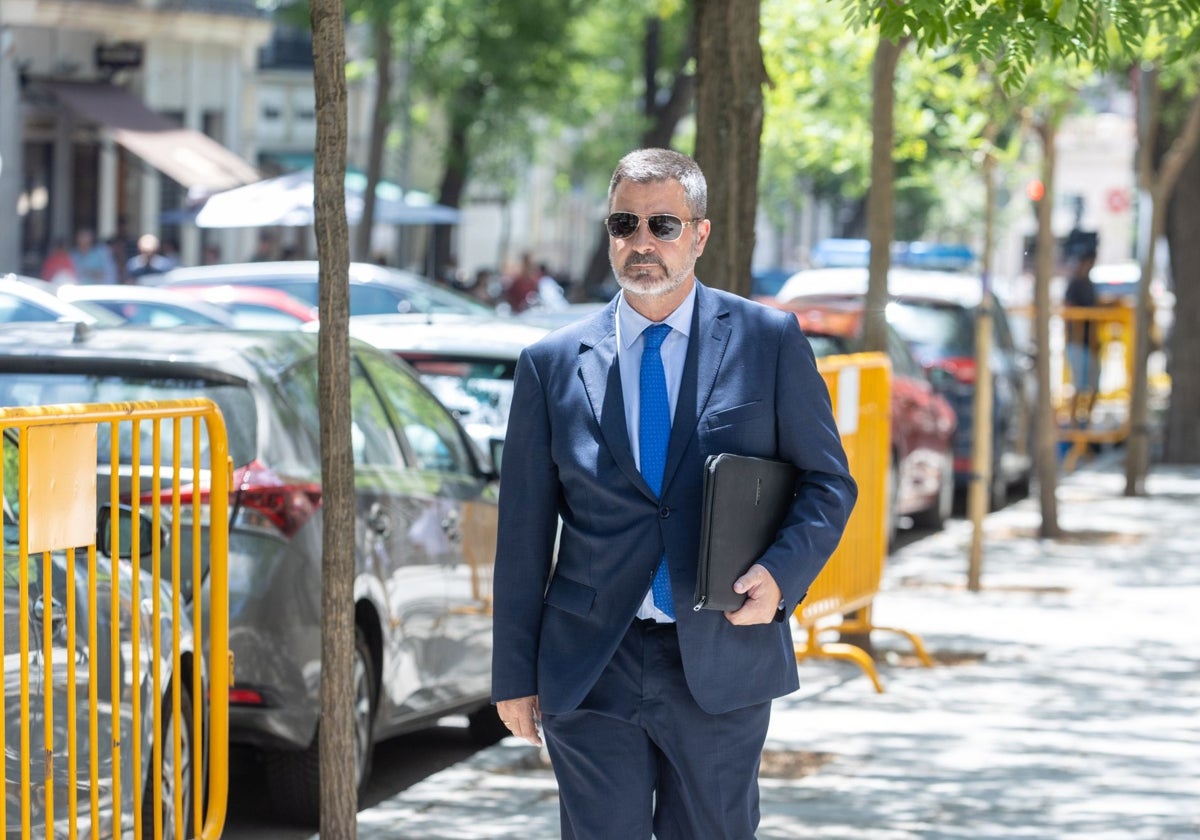 Daniel Fernández, a su llegada al Tribunal Supremo