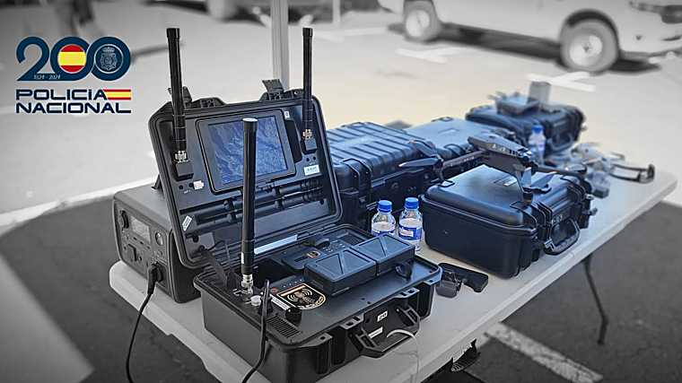 Neutralizado un dron no autorizado en la Bajada del Trono de La Palma